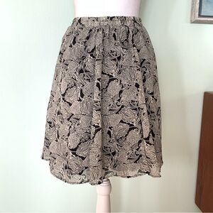 NWT Vintage 90s Petite Sophisticate Pleated Floral Print Lined Skirt M